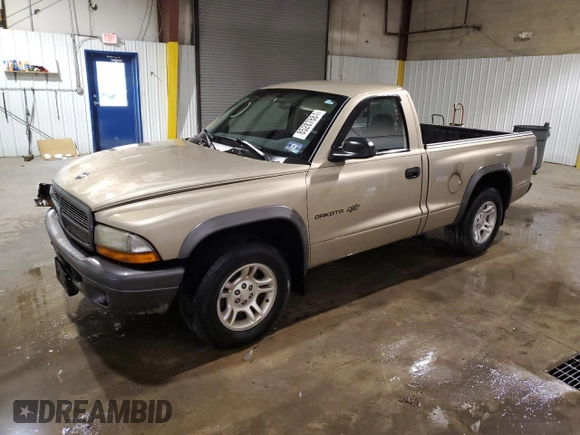2002 Dodge Dakota with VIN 1B7FL16X82S590323, listed as a Copart auction lot 85287884 with 61,722 mi miles and Salvage Title. Bid and sale history available at carsss.com. Image 1.