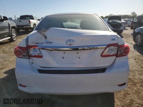 2012 Toyota Corolla L with VIN 5YFBU4EE2CP015053, listed as a Copart auction lot 73664694 with 0 mi miles and Salvage Title. Bid and sale history available at carsss.com. Image 6.