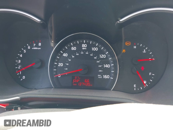 2014 Kia Sorento LX with VIN 5XYKT3A6XEG480411, listed as a IAAI auction lot 42008356 with 137,435 mi miles and . Bid and sale history available at DreamBid. Image 7.