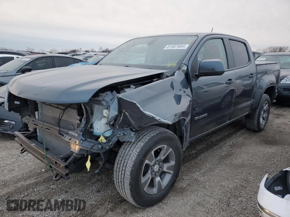 2019 Chevrolet Colorado 2WD Z71 z VIN 1GCGSDEA8K1202423, wystawiony jako Copart lot #81507604 z przebiegiem 57 421 mil mil oraz Szkoda całkowita • Salvage title. Historia ofert i sprzedaży dostępna na DreamBid. Obrazek 1.