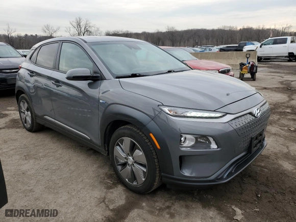 2019 Hyundai Kona Electric Limited with VIN KM8K33AG8KU035986, listed as a Copart auction lot 85141394 with 68,397 mi miles and Salvage Title. Bid and sale history available at carsss.com. Image 4.