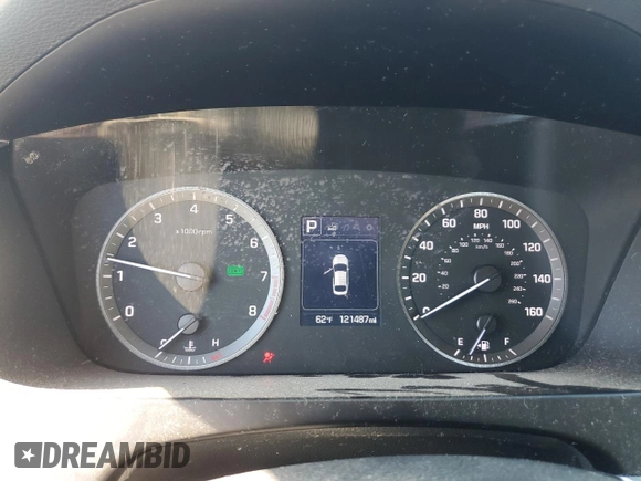 2016 Hyundai Sonata SE with VIN 5NPE24AF4GH402546, listed as a Copart auction lot 55767435 with 121,487 mi miles and Salvage Title. Bid and sale history available at carsss.com. Image 9.