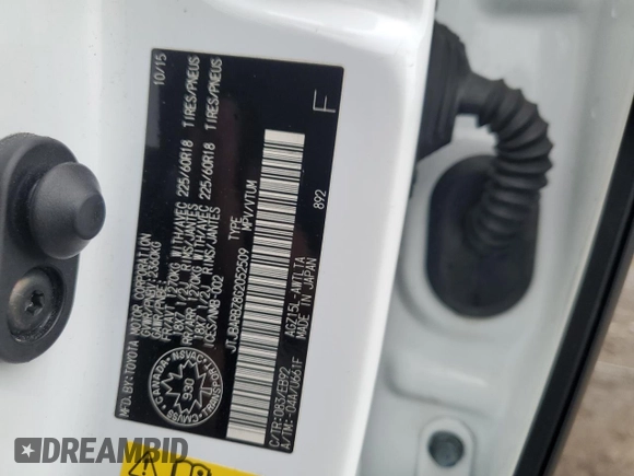 2016 Lexus NX 200t with VIN JTJBARBZ8G2052509, listed as a Copart auction lot 60230935 with 50,185 mi miles and Clean title. Bid and sale history available at DreamBid. Image 13.