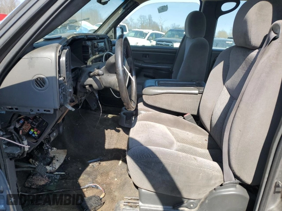 2007 Chevrolet Silverado 1500 LS with VIN 2GCEC13V971141514, listed as a Copart auction lot 54077365 with Not Provided miles and Salvage Title. Bid and sale history available at DreamBid. Image 7.