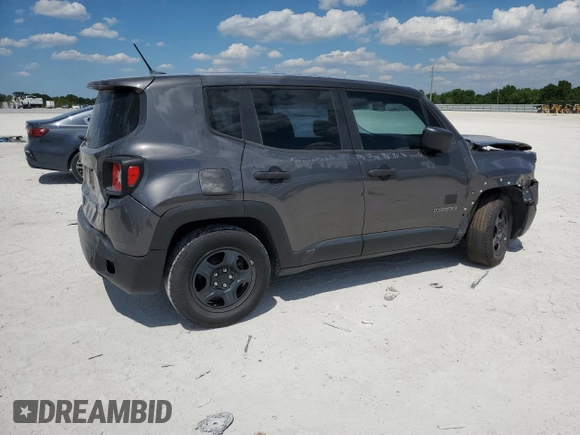 2017 Jeep Renegade Sport with VIN ZACCJAAB3HPG22999, listed as a Copart auction lot 50941785 with 101,303 mi miles and Salvage Title. Bid and sale history available at DreamBid. Image 3.