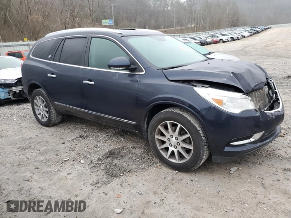 2017 Buick Enclave Leather with VIN 5GAKRBKD2HJ308787, listed as a Copart auction lot 85222834 with 98,751 mi miles and Salvage Title. Bid and sale history available at DreamBid. Image 4.