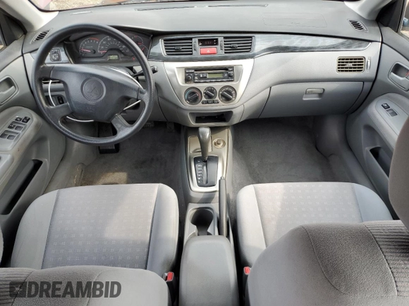 2005 Mitsubishi Lancer ES z VIN JA3AJ26E45U004941, wystawiony jako Copart lot #54614345 z przebiegiem 95 589 mil mil oraz Szkoda całkowita • Salvage title. Historia ofert i sprzedaży dostępna na DreamBid. Obrazek 8.