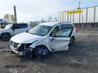 2020 Nissan Pathfinder SL with VIN 5N1DR2CMXLC623741, listed as a IAAI auction lot 42005765 with 53,732 mi miles and . Bid and sale history available at DreamBid. Image 6.