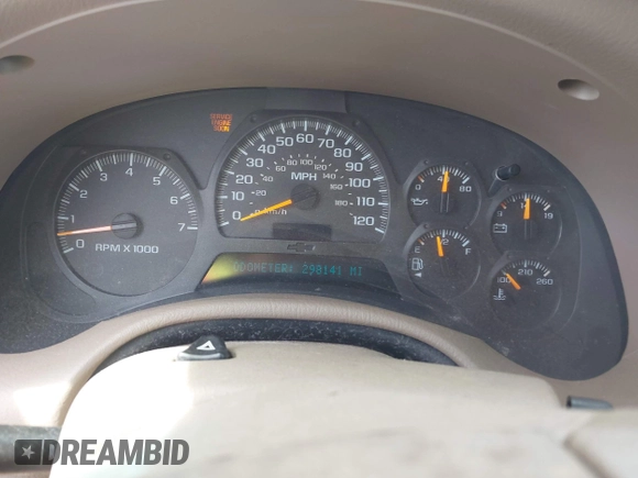 2004 Chevrolet TrailBlazer LS with VIN 1GNDT13S042190606, listed as a IAAI auction lot 42165900 with 298,141 mi miles. Bid and sale history available at carsss.com. Image 7.