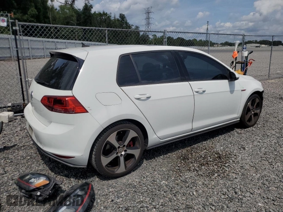 2017 Volkswagen Golf GTI S with VIN 3VW447AU0HM038723, listed as a Copart auction lot 71465624 with 64,419 mi miles and Salvage Title. Bid and sale history available at carsss.com. Image 3.