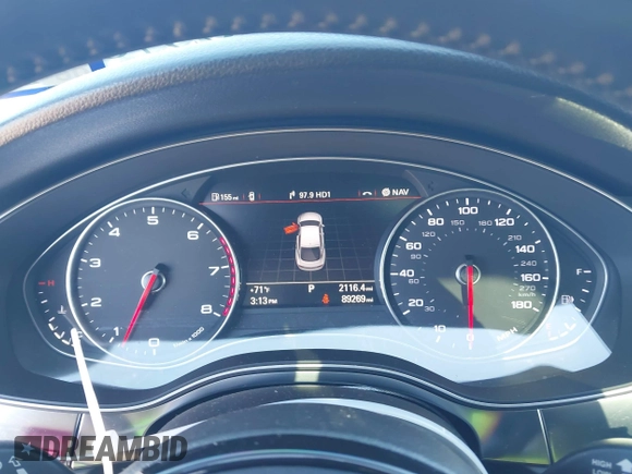 2014 Audi A7 3.0 Prestige with VIN WAU2GAFC8EN066864, listed as a IAAI auction lot 41629789 with 89,269 mi miles. Bid and sale history available at carsss.com. Image 7.