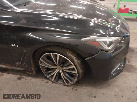 2018 Infiniti Q60 Luxe with VIN JN1EV7EL1JM393037, listed as a IAAI auction lot 41308526 with 54,065 mi miles and . Bid and sale history available at DreamBid. Image 20.