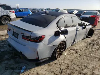 2021 BMW M3 Competition z VIN WBS33AY08MFL28079, wystawiony jako Copart lot #44910213 z przebiegiem 31 993 mil mil oraz . Historia ofert i sprzedaży dostępna na DreamBid. Obrazek 3.