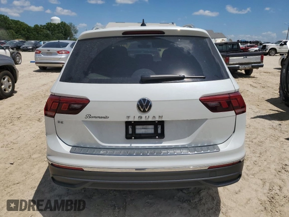 2023 Volkswagen Tiguan SE с VIN 3VVNB7AX0PM120846, выставлен на аукционе Copart как лот 62089755 с пробегом 30 452 миль миль и Списание • Salvage title. История ставок и продаж доступна на DreamBid. Изображение 6.