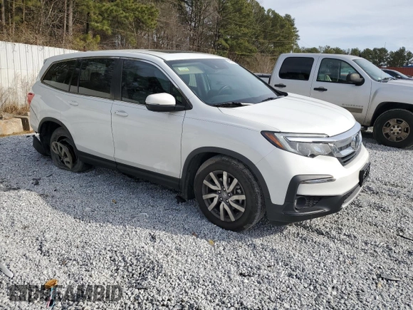 2021 Honda Pilot EX-L with VIN 5FNYF5H56MB033235, listed as a Copart auction lot 43137215 with 43,118 mi miles and Salvage Title. Bid and sale history available at DreamBid. Image 4.