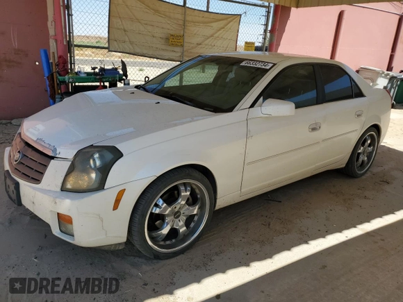 2003 Cadillac CTS with VIN 1G6DM57N230110575, listed as a Copart auction lot 66332734 with 184,546 mi miles and Salvage Title. Bid and sale history available at carsss.com. Image 1.