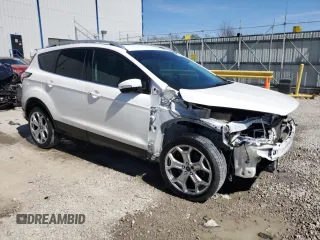 2017 Ford Escape Titanium with VIN 1FMCU9J96HUB65716, listed as a Copart auction lot 49584665 with 112,149 mi miles and Salvage Title. Bid and sale history available at carsss.com. Image 4.