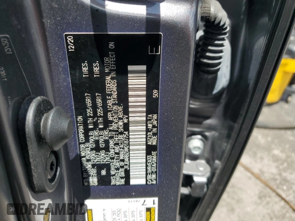 2021 Lexus NX 300 with VIN JTJDARBZXM2187754, listed as a Copart auction lot 60242005 with 61,455 mi miles and Salvage title. Bid and sale history available at DreamBid. Image 13.