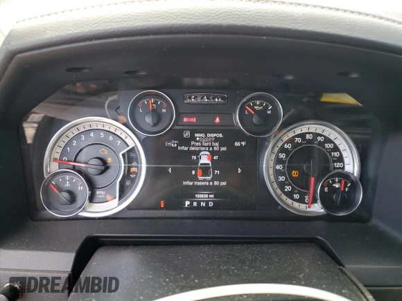 2016 Ram 2500 with VIN 3C6TR5KT1GG306709, listed as a Copart auction lot 72763414 with 102,630 mi miles and Salvage title. Bid and sale history available at DreamBid. Image 9.