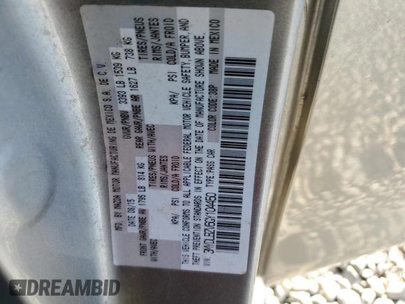 2016 Scion iA with VIN 3MYDLBZV6GY104450, listed as a Copart auction lot 52355255 with 195,958 mi miles and Salvage Title. Bid and sale history available at carsss.com. Image 12.