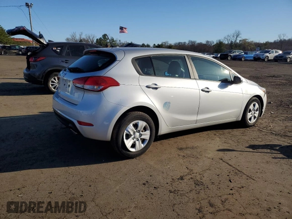2017 Kia Forte5 LX with VIN KNAFK5A81H5694019, listed as a Copart auction lot 50830055 with 38,359 mi miles and Salvage Title. Bid and sale history available at carsss.com. Image 3.