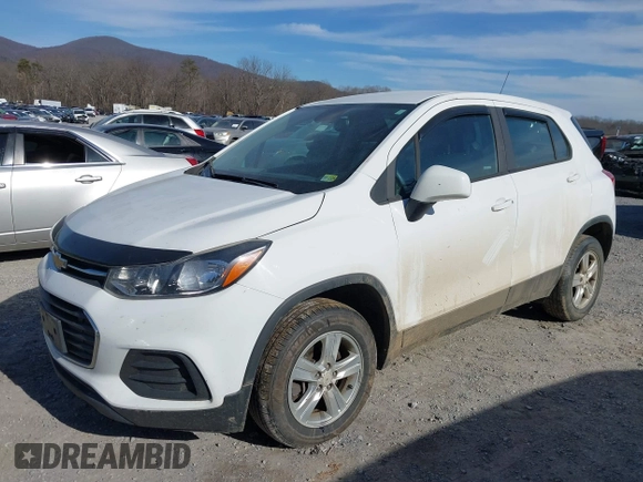 2017 Chevrolet Trax LS with VIN 3GNCJNSBXHL234920, listed as a IAAI auction lot 41622170 with 98,166 mi miles. Bid and sale history available at carsss.com. Image 6.