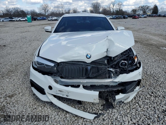 2019 BMW 5 Series 530i xDrive with VIN WBAJA7C50KG911549, listed as a Copart auction lot 50158135 with 91,390 mi miles and Salvage title. Bid and sale history available at DreamBid. Image 5.
