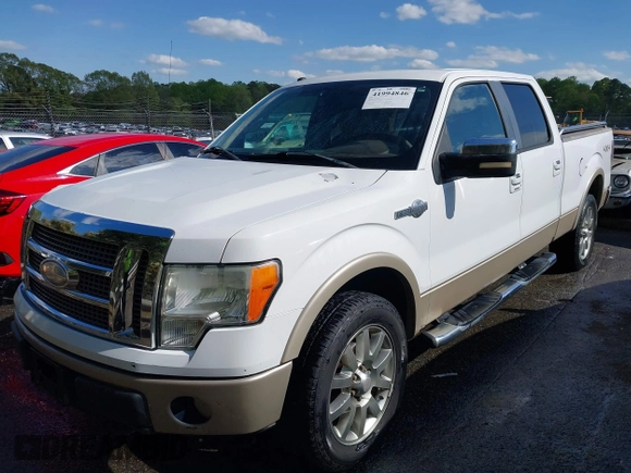 2009 Ford F-150 XL with VIN 1FTPW14VX9KC12608, listed as a IAAI auction lot 41994846 with 279,269 mi miles. Bid and sale history available at carsss.com. Image 17.