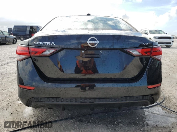 2024 Nissan Sentra SV with VIN 3N1AB8CV8RY341219, listed as a Copart auction lot 46607095 with Not Provided miles and Non Repairable. Bid and sale history available at DreamBid. Image 6.