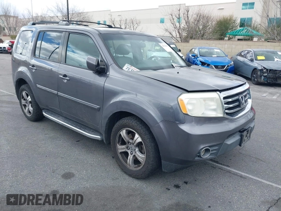 2014 Honda Pilot EX-L with VIN 5FNYF3H52EB015806, listed as a IAAI auction lot 41676586 with 193,215 mi miles and . Bid and sale history available at carsss.com. Image 1.