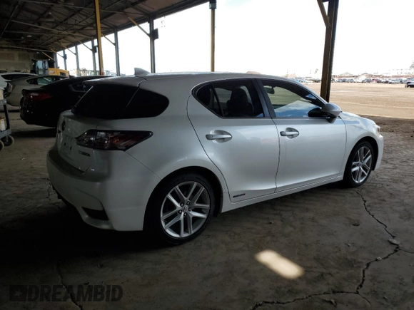2015 Lexus CT 200h z VIN JTHKD5BH0F2230002, wystawiony jako Copart lot #51675975 z przebiegiem 63 557 mil mil oraz Szkoda całkowita • Salvage title. Historia ofert i sprzedaży dostępna na DreamBid. Obrazek 3.