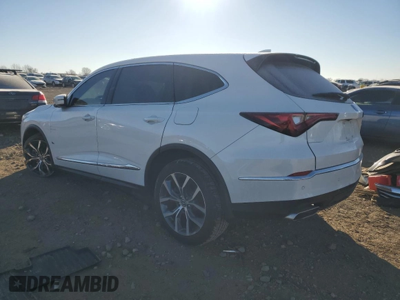 2024 Acura MDX Technology z VIN 5J8YE1H47RL012080, wystawiony jako Copart lot #83381034 z przebiegiem Nie podano mil oraz Szkoda całkowita • Salvage title. Historia ofert i sprzedaży dostępna na DreamBid. Obrazek 2.