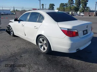 2007 BMW 5 Series 530i with VIN WBANE73537CM49119, listed as a IAAI auction lot 41678779 with 1 mi miles. Bid and sale history available at carsss.com. Image 3.