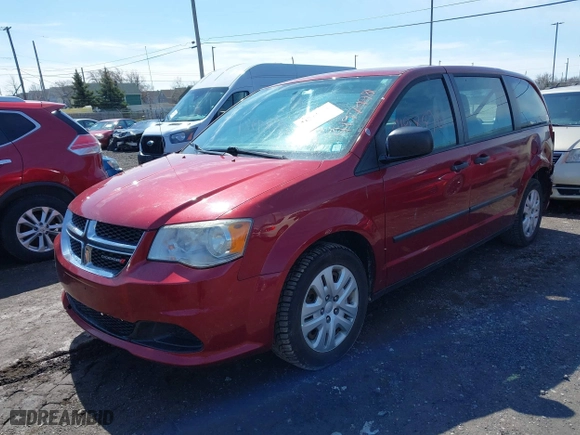 2014 Dodge Grand Caravan SE with VIN 2C4RDGBG8ER130488, listed as a IAAI auction lot 41974981 with 126,315 mi miles. Bid and sale history available at carsss.com. Image 2.