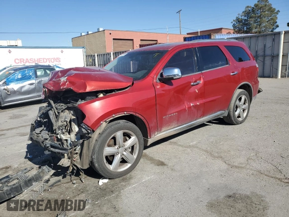 2011 Dodge Durango Citadel with VIN 1D4RE5GG8BC664480, listed as a Copart auction lot 88472365 with 213,747 mi miles and Salvage Title. Bid and sale history available at carsss.com. Image 1.