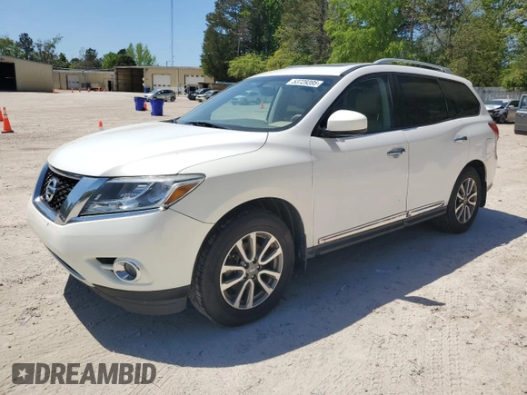 2013 Nissan Pathfinder Platinum with VIN 5N1AR2MMXDC680833, listed as a Copart auction lot 53729395 with 178,155 mi miles and Clean Title. Bid and sale history available at carsss.com. Image 1.