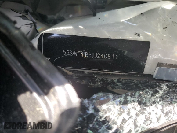 2018 Mercedes-Benz C 300 with VIN 55SWF4JB5JU240811, listed as a Copart auction lot 51040005 with Not provided miles and Salvage title. Bid and sale history available at DreamBid. Image 13.
