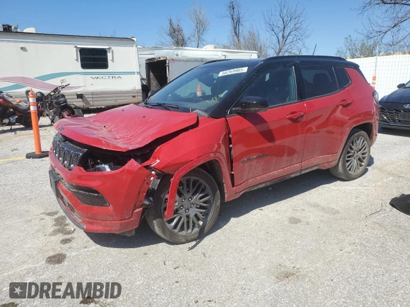 2024 Jeep Compass Limited with VIN 3C4NJDCN3RT591619, listed as a Copart auction lot 50269985 with 34,021 mi miles and Salvage Title. Bid and sale history available at carsss.com. Image 1.