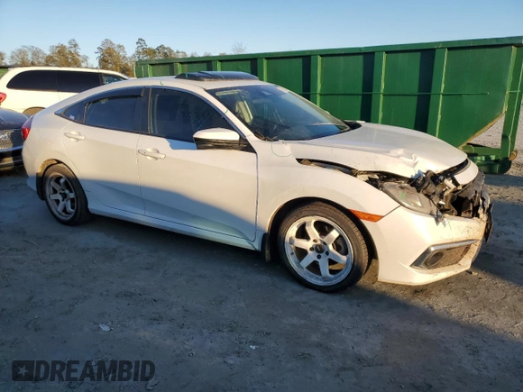 2020 Honda Civic Sedan EX with VIN 19XFC1F30LE010788, listed as a Copart auction lot 81782004 with 77,984 mi miles and Salvage Title. Bid and sale history available at carsss.com. Image 4.