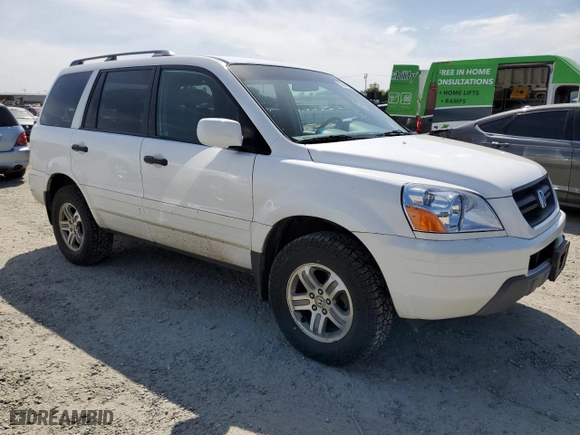 2004 Honda Pilot EX with VIN 2HKYF18504H569611, listed as a Copart auction lot 53247405 with 199,141 mi miles and Salvage Title. Bid and sale history available at carsss.com. Image 4.
