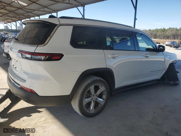 2021 Jeep Grand Cherokee L Limited with VIN 1C4RJJBG2M8126114, listed as a Copart auction lot 46935475 with 57,840 mi miles and Salvage Title. Bid and sale history available at carsss.com. Image 3.