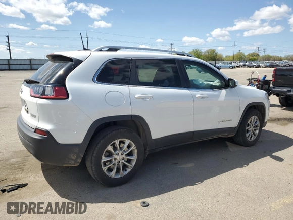 2019 Jeep Cherokee Latitude with VIN 1C4PJMCX2KD315664, listed as a Copart auction lot 53989585 with 63,285 mi miles and Salvage title. Bid and sale history available at DreamBid. Image 3.