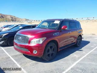 2011 Infiniti QX56 8-passenger with VIN JN8AZ2NCXB9301158, listed as a IAAI auction lot 41557465 with NaN miles. Bid and sale history available at carsss.com. Image 18.