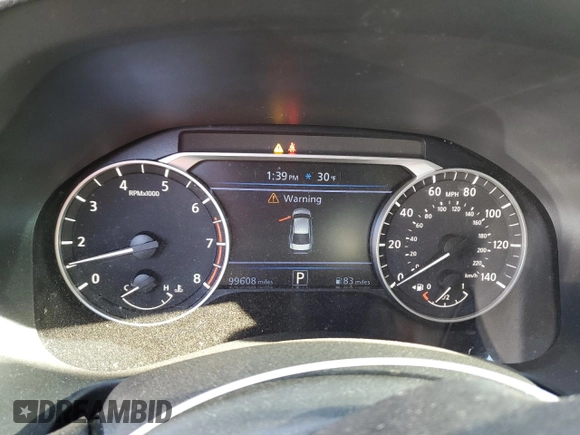 2020 Nissan Altima 2.5 S with VIN 1N4BL4BW7LC242320, listed as a Copart auction lot 85477324 with 99,608 mi miles and Salvage Title. Bid and sale history available at carsss.com. Image 9.