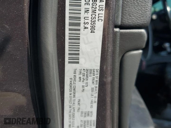 2021 Jeep Grand Cherokee Limited with VIN 1C4RJFBG2MC535904, listed as a Copart auction lot 63646845 with 46,685 mi miles and Salvage title. Bid and sale history available at DreamBid. Image 13.