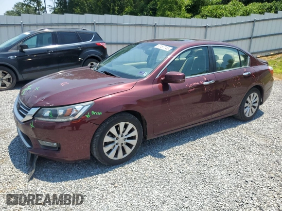 2015 Honda Accord EX-L with VIN 1HGCR2F84FA080340, listed as a Copart auction lot 62487745 with 97,581 mi miles and Salvage title. Bid and sale history available at DreamBid. Image 1.