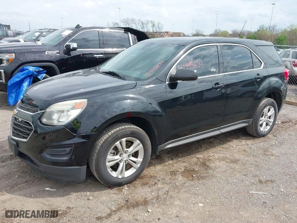 2016 Chevrolet Equinox LS with VIN 2GNALBEKXG1131864, listed as a IAAI auction lot 41945634 with 111,087 mi miles. Bid and sale history available at carsss.com. Image 2.