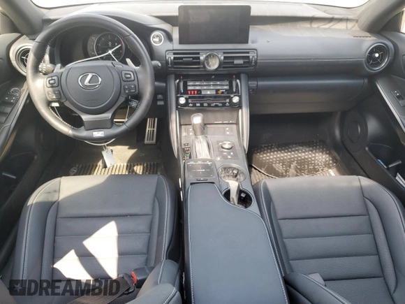 2024 Lexus IS 350 F Sport with VIN JTHGZ1B23R5076464, listed as a Copart auction lot 63102715 with 3,916 mi miles and Salvage title. Bid and sale history available at DreamBid. Image 8.