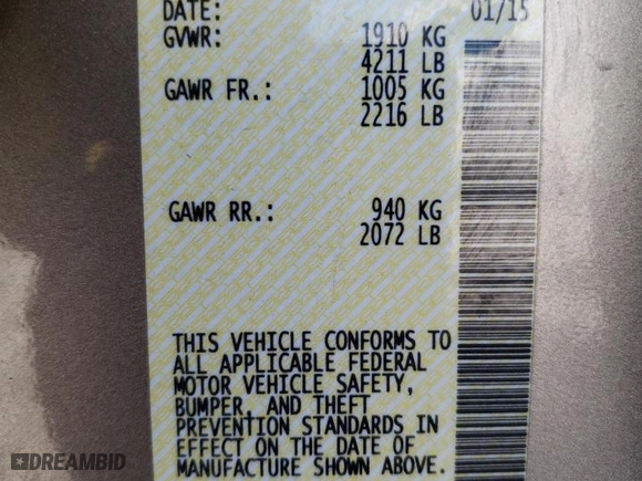 2015 Nissan Altima 2.5 S with VIN 1N4AL3AP5FC245091, listed as a Copart auction lot 44079375 with 74,170 mi miles and Salvage Title. Bid and sale history available at carsss.com. Image 16.
