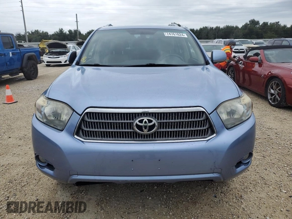 2009 Toyota Highlander Hybrid Limited with VIN JTEEW44A092026481, listed as a Copart auction lot 74761624 with 0 mi miles and Non Repairable. Bid and sale history available at carsss.com. Image 5.